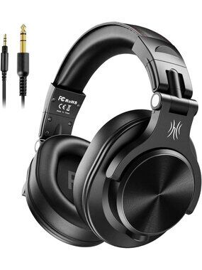 Hi-Res Wired Over-Ear Studio Headphones for DJ & Mixing - Comfortable & Durable
